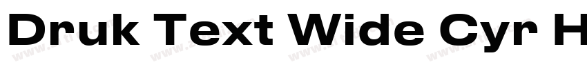 Druk Text Wide Cyr H字体转换
